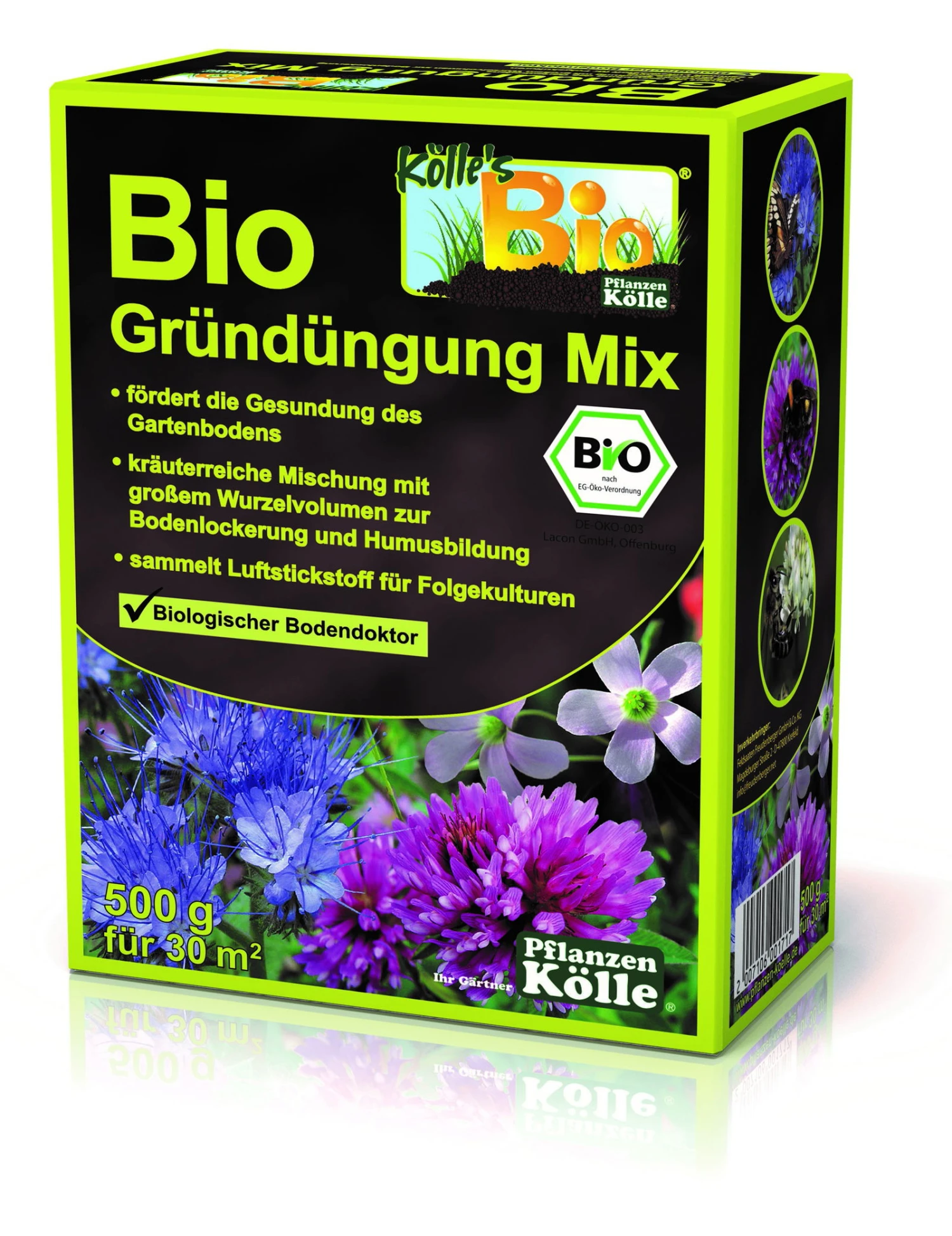 Kölle Bio Gründüngung Mix Huminator 0,5 Kg Faltschachtel