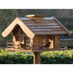 Vogelfutterhaus Almhütte Mit Liebevollen Details, Inkl. Ständer, FSC®, Ca. 56 X 46 X 35,5 Cm -Bestes Gartengeräte Geschäft 0910101340 Vogelfutterhaus Almhuette inkl Staender FSCca56x46x35 5cm 3 60498
