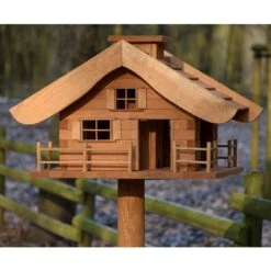 Vogelfutterhaus Almhütte Mit Liebevollen Details, Inkl. Ständer, FSC®, Ca. 56 X 46 X 35,5 Cm -Bestes Gartengeräte Geschäft 0910101340 Vogelfutterhaus Almhuette inkl Staender FSCca56x46x35 5cm 5 60496