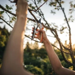 Fiskars Schere 'Plus PowerLever', Schwarz/orange -Bestes Gartengeräte Geschäft 0920300707 Plus PowerLever Metall Bypass Gartenschere 2 106800