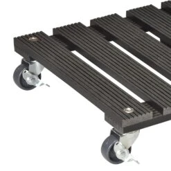 Wagner Multi Pflanzenroller Aus WPC, Anthrazit, Ca. 29x29 Cm -Bestes Gartengeräte Geschäft 0920600432 MultiRoller WPC anthrazit 29x29cm 4AP TK80Kg zoom 117949