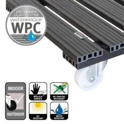 Multi Roller WPC, 120 Kg Tragkraft, Ca. 39 X 39 X 11 Cm -Bestes Gartengeräte Geschäft 0920600470 multi roller wpc anthrazit 5 116657