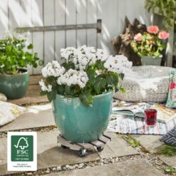 Multi Roller WPC, Tragkraft 100 Kg, Taupe, Ca. 7 X 29 X 29 Cm -Bestes Gartengeräte Geschäft 0920600507 multi roller wpc taupe 3 116695