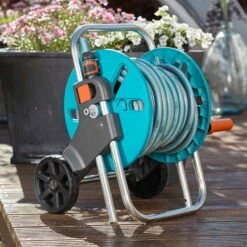 Schlauchwagen AquaRoll S, Gardena, Schlauchlängen Bis 15 M -Bestes Gartengeräte Geschäft 0930200441 Schlauchwagen Aqua Roll S Set kpl mit 20m Schlauch und Systemteilen 4 61597