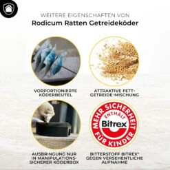 Protect Home Ratten-Getreideköder -Bestes Gartengeräte Geschäft 0950300942 Protect Home Ratten Getreidekoeder 400g 3 107268