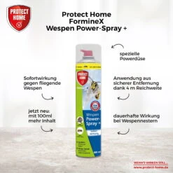 Protect Home Wespen-Powerspray, 600 Ml -Bestes Gartengeräte Geschäft 0950300982 Wespen Powerspray 600ml 1 107289