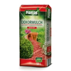 Plantop Dekormulch Ziegelrot, 1950 L Gesamt, 39 Sack á 50 Liter -Bestes Gartengeräte Geschäft 0960200191 Plantop Dekormulch 10 40mm ziegelrot 50l 78112