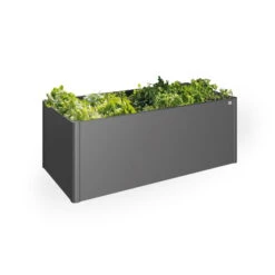 Neue Produkte -Bestes Gartengeräte Geschäft 0980250079 65015 Hochbeet2x1 dunkelgrau Schatten mitPflanzen 122597