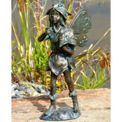Rottenecker Fee Stehend, Bronze, 36 X 18 X 19 Cm -Bestes Gartengeräte Geschäft 0980306259 Fee stehend H36xB18xT19cm1 75584