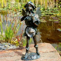 Rottenecker Fee Stehend, Bronze, 36 X 18 X 19 Cm -Bestes Gartengeräte Geschäft 0980306259 Fee stehend H36xB18xT19cm 75585