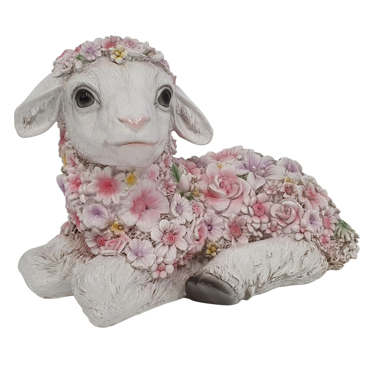 Blumenschaf, Liegend, Klein, 25x12x16 Cm 1 Blumenschaf, Liegend, Klein, 25x12x16 Cm