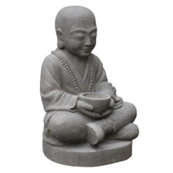 Buddha-Statue, Trockensteinguss, 33 X 30 X 54 Cm -Bestes Gartengeräte Geschäft 0980306820 buddha statue aus trockensteinguss 2 123366