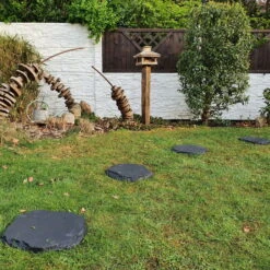 20er-Set Beton-Trittstein 'Typ A', Anthrazit, In Natursteinoptik, 42 X 37 X 3 Cm -Bestes Gartengeräte Geschäft 0990100376 Koelle Beton Trittstein Typ A in Natursteinoptik anthrazit 79084