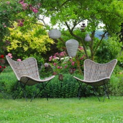 Bistro-Set 'Butterfly', 3-tlg., Braun -Bestes Gartengeräte Geschäft 2950100589 2950100670 2950100680 2950100686 2950100689 3910302628 113717