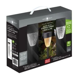 Gartenleuchte 'Cygnus', 4er-Set, Grau, Edelstahl 7 Gartenleuchte 'Cygnus', 4er-Set, Grau, Edelstahl -Bestes Gartengeräte Geschäft 2950100644 Cygnus warmweisses Licht 4er Pack 5 Lumen 100357