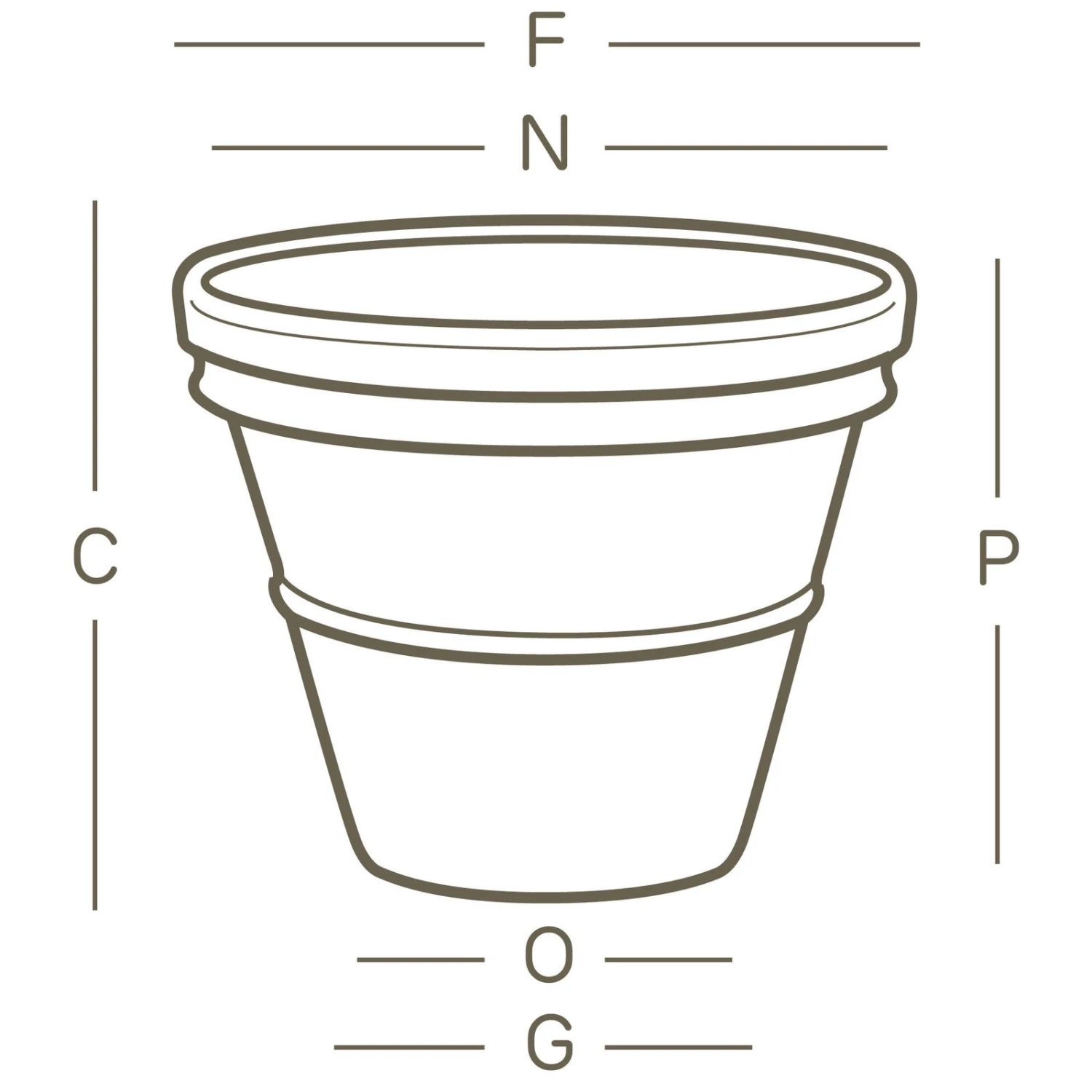 Pflanzkübel Doppio Bordo Terra, Ø 35 X H 32 Cm 2 Pflanzkübel Doppio Bordo Terra, Ø 35 X H 32 Cm – Bild 2