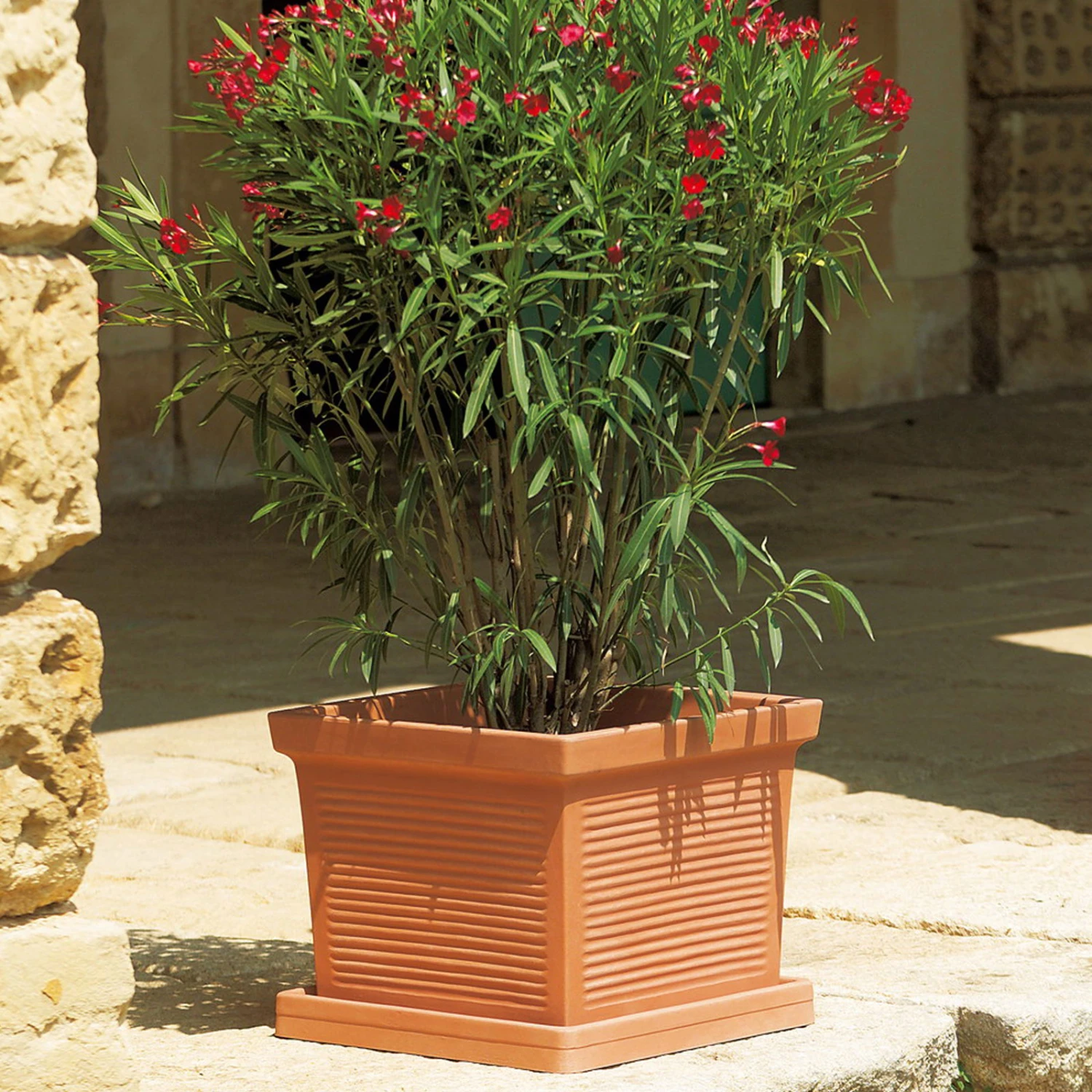 Pflanzkübel Millerighe Terra, L 31 X B 31 X H 29 Cm 1 Pflanzkübel Millerighe Terra, L 31 X B 31 X H 29 Cm