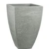 Pflanzgefäß "Mari" Grau, In Rillenoptik, 40x40x60 Cm, Füllvol. 63 L