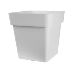 Euro 3 Plast Pflanzgefäß "Mitu Pac Quadro" Weiß, 40 Cm, Erdvol. 41 L