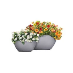 LECHUZA® Pflanzschale Cubeto Steingrau -Bestes Gartengeräte Geschäft 3210103386 Pflanzschale Cubeto steingrau D40cm Erdvol11 5l 02 38976