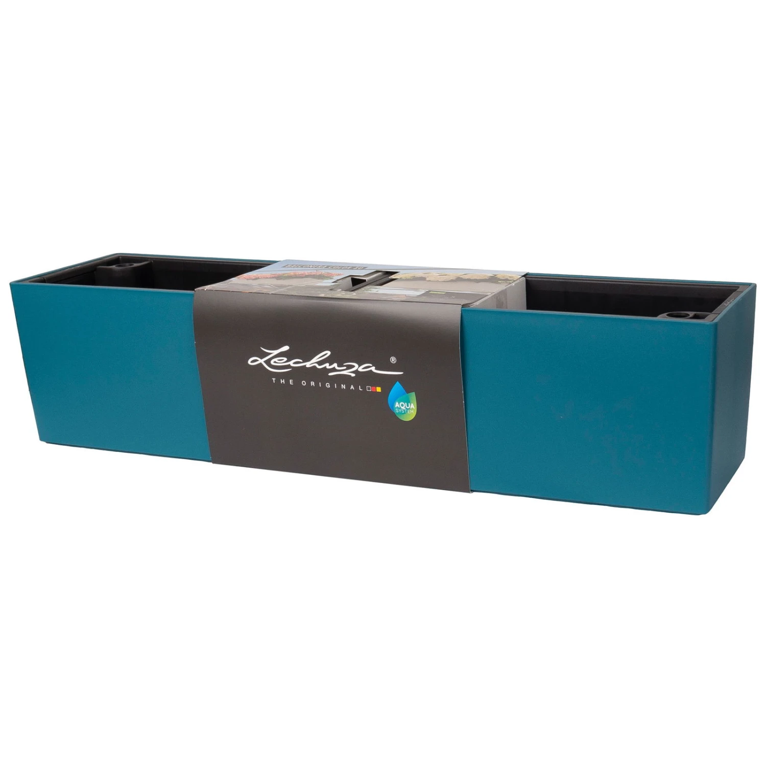 LECHUZA Balkonkasten 'Balconera Color 80', Petrolblau, 80 X 19 X 19 Cm