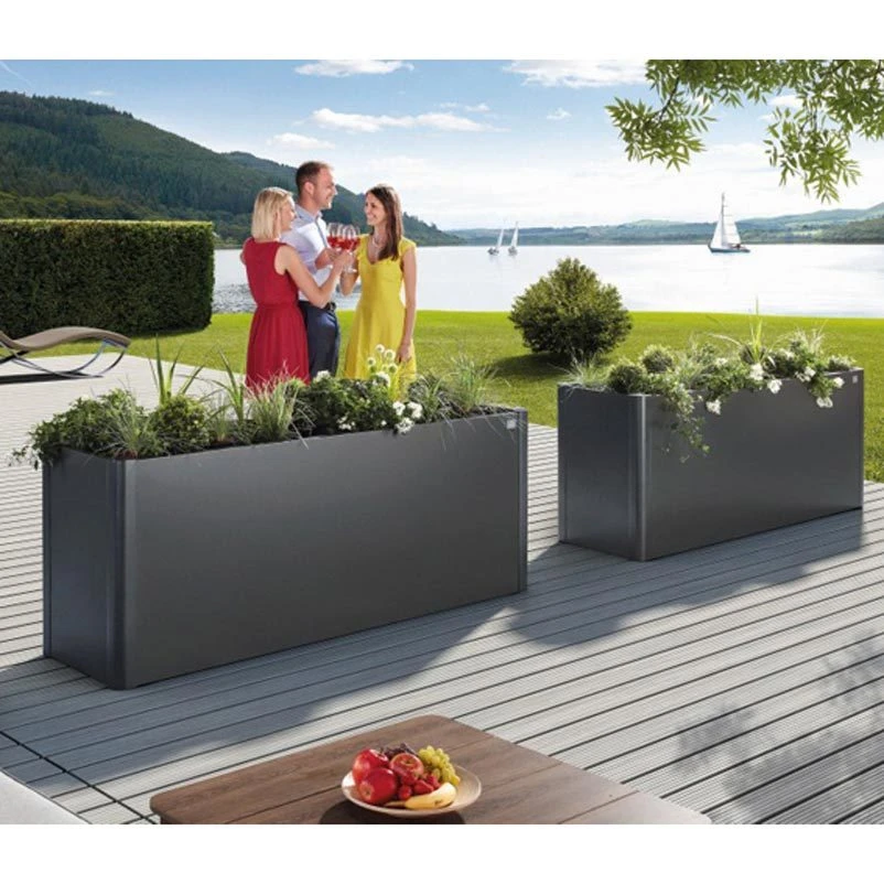 Biohort Pflanzbeet "Belvedere", Verzinktes Stahlblech, Zeitloses Design, Einlegeboden 2 Biohort Pflanzbeet "Belvedere", Verzinktes Stahlblech, Zeitloses Design, Einlegeboden – Bild 2