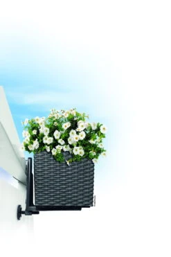 Bestes Gartengeräte Geschäft -Bestes Gartengeräte Geschäft 3240100089 Balkonkastenhalter weiss fuer Balconera 4 5x19cm 1 25894