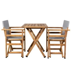 Holz-Regiesessel 'Matera' -Bestes Gartengeräte Geschäft 3910201636 Holz Regiesessel Matera Textilen grau 10 102296