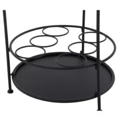 Beistelltisch 'Siero', Siena Garden, Anthrazit, Höhe 74 X Ø 41 Cm -Bestes Gartengeräte Geschäft 3910302596 Beistelltisch Siero Stahl matt schwarz Masse D42cm H74cm 8 84308