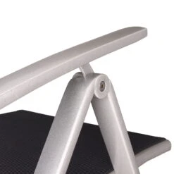 Best Klappsessel 'Palermo', Anthrazit/silber -Bestes Gartengeräte Geschäft 3910302685 Klappsessel Palermo Gestell silber Bezug anthrazit 3 100516