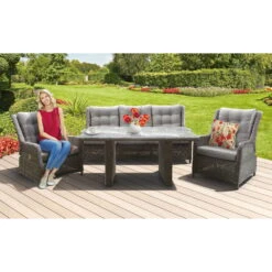 Kölle Geflecht-Sessel 'Heidelberg' Rattanbraun, Verstellbar, Inkl. Auflage -Bestes Gartengeräte Geschäft 3910405797 3950100890 3950100887 3950100829 Heidelberg 64437