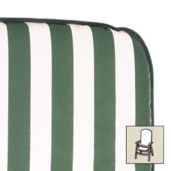 Best Hochlehnerauflage Grün/weiß, Ca. 120 X 50 X 6 Cm -Bestes Gartengeräte Geschäft 3910407115 Hochlehnerauflage gruen weiss 120x50x6cm Dessin 4 25129