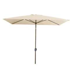 Doppler Kurbelschirm 'Basic Lift NEO', 250 X 200 Cm, Natur -Bestes Gartengeräte Geschäft 3910502877 Kurbelschirm Basic Lift 250x200 NEO ca 250x200cm 6 tlg natur 65912