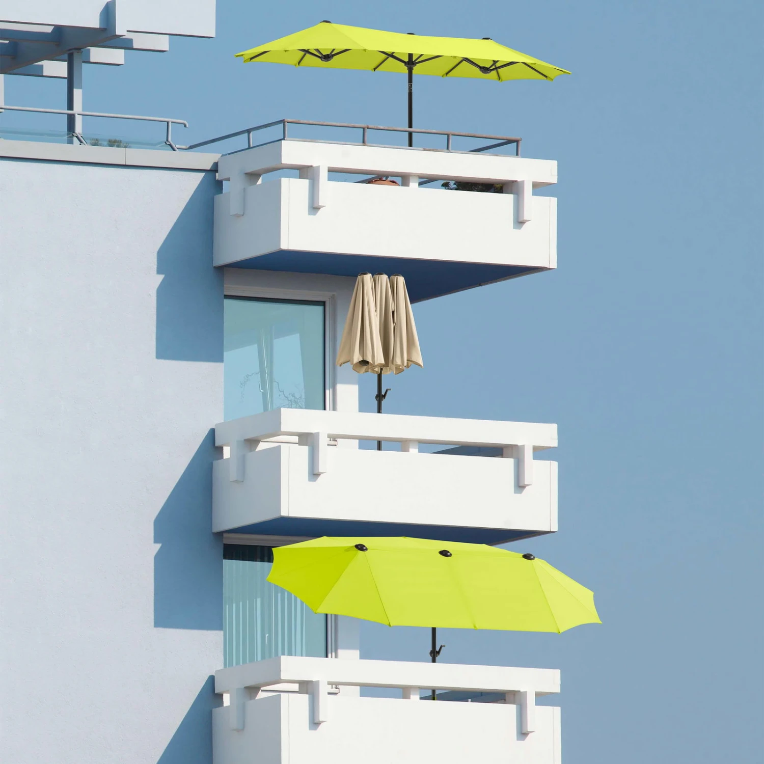 Sonnenschirm Salerno, Mit Schutzhülle, Ca. 300 X 150 Cm 12 Sonnenschirm Salerno, Mit Schutzhülle, Ca. 300 X 150 Cm – Bild 12