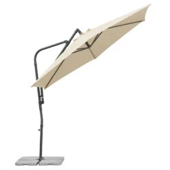 Pendelschirm 'Genua', Ø Ca. 300 Cm, Natur -Bestes Gartengeräte Geschäft 3910503207 Ampelschirm Genua natur 8 90681