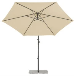 Pendelschirm 'Genua', Ø Ca. 300 Cm, Natur -Bestes Gartengeräte Geschäft 3910503207 Ampelschirm Genua natur 9 90682