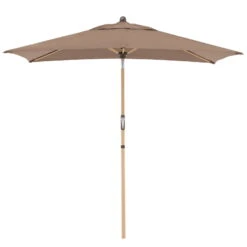 Doppler Kurbelschirm 'Alu-Wood Ultra', Ca. 210 X 140 Cm