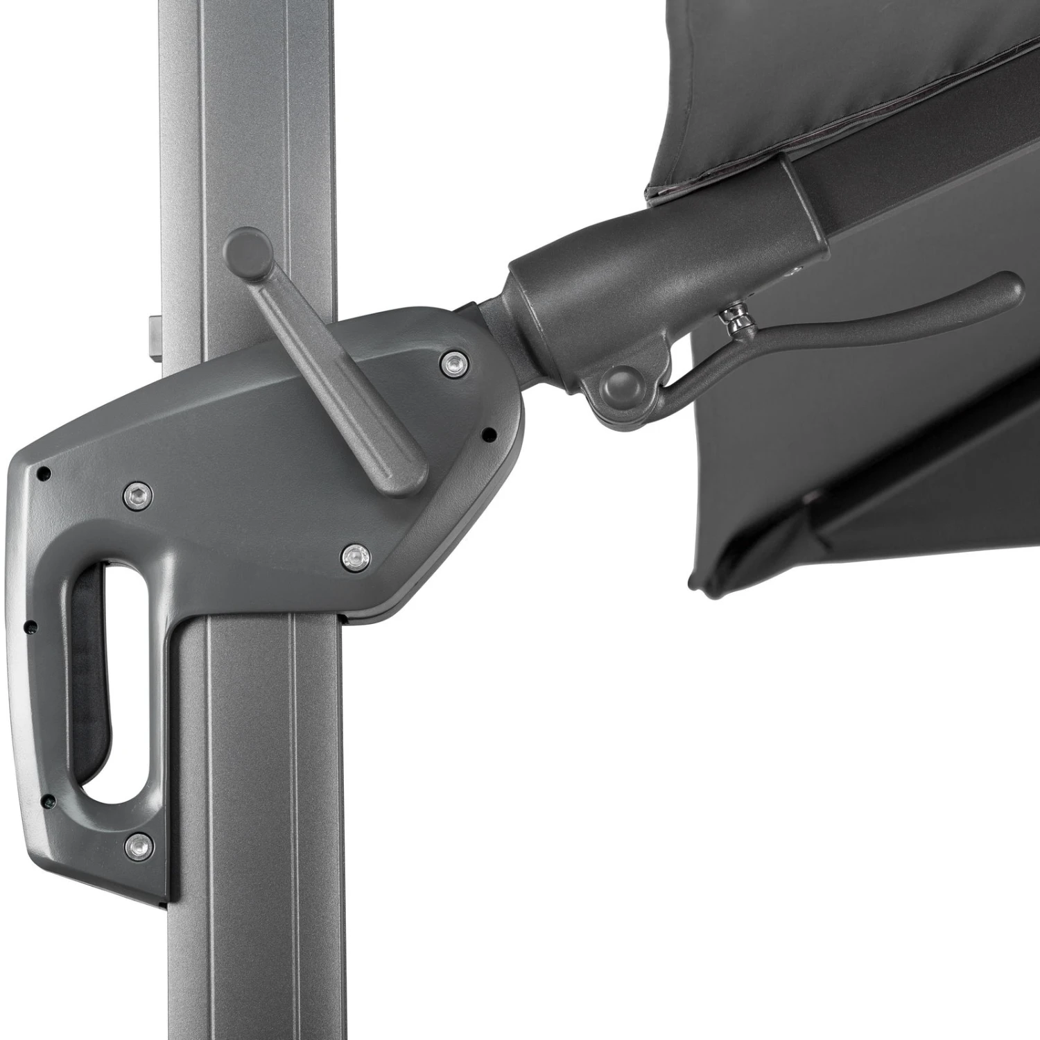 Pendelschirm 'Rhodos', Anthrazit, Ca. 300 X 300 Cm 2 Pendelschirm 'Rhodos', Anthrazit, Ca. 300 X 300 Cm – Bild 2