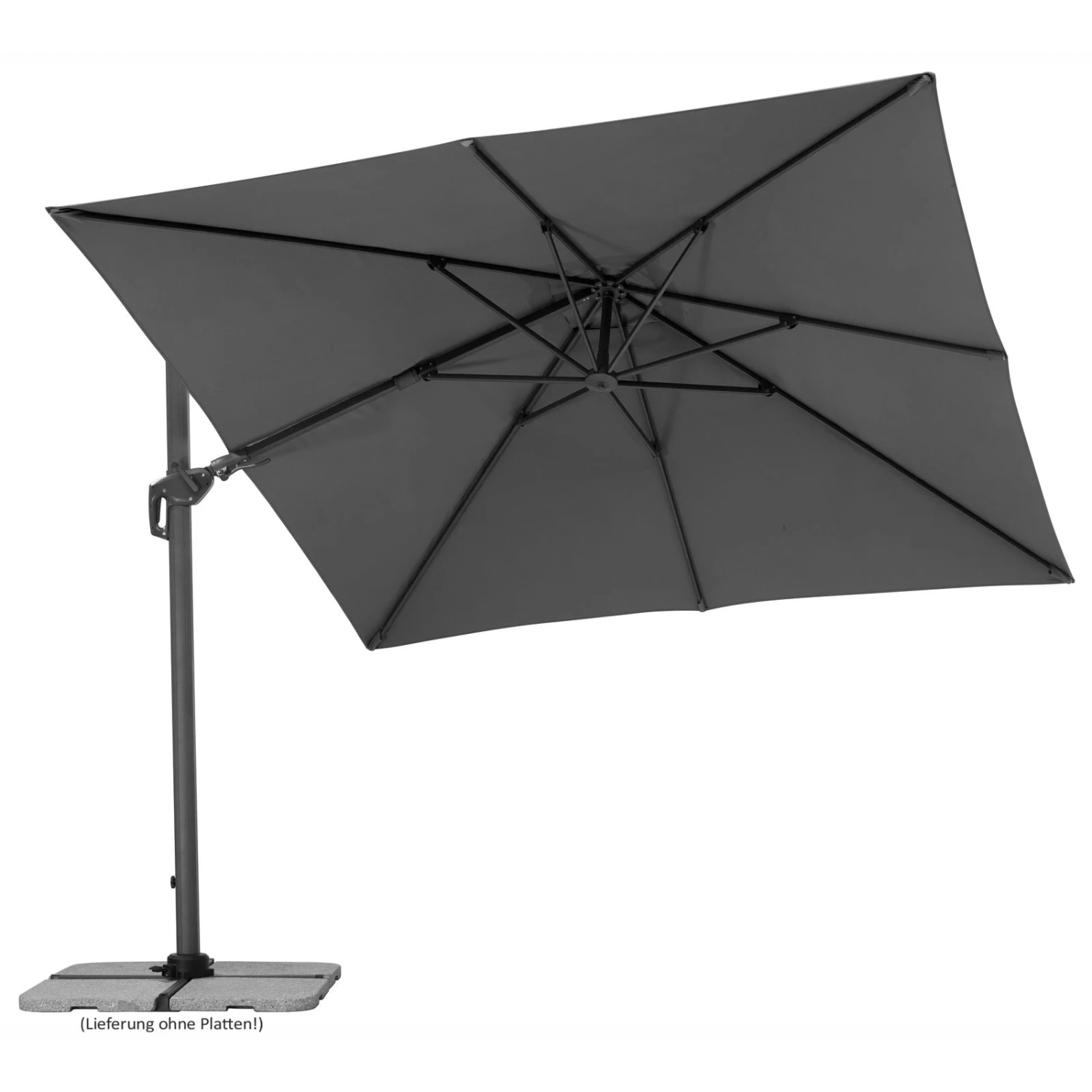 Pendelschirm 'Rhodos', Anthrazit, Ca. 300 X 300 Cm 6 Pendelschirm 'Rhodos', Anthrazit, Ca. 300 X 300 Cm – Bild 6