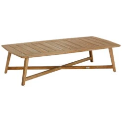 Best Couch-Tisch "Paterna" Aus Teakholz, Ca. 140x70x35 Cm