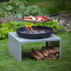 Feu Du Jardin Feuerschale "Moderne", Mit Grillfunktion, 21 Kg -Bestes Gartengeräte Geschäft 3920100722 Feuerschale Moderne Gartenfeuer mit Grillfunktion3 65401