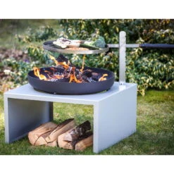 Feu Du Jardin Feuerschale "Moderne", Mit Grillfunktion, 21 Kg -Bestes Gartengeräte Geschäft 3920100722 Feuerschale Moderne Gartenfeuer mit Grillfunktion4 65400