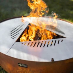Edelstahl-Feuerstelle 'TRIA', Rost, 100 X 55 X 100 Cm -Bestes Gartengeräte Geschäft 3920100752 Feuerstelle TRIA rost 1 110903