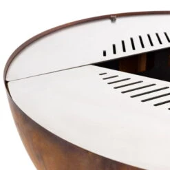 Edelstahl-Feuerstelle 'TRIA', Rost, 100 X 55 X 100 Cm -Bestes Gartengeräte Geschäft 3920100752 Feuerstelle TRIA rost ca100x55x100cm 8 125233