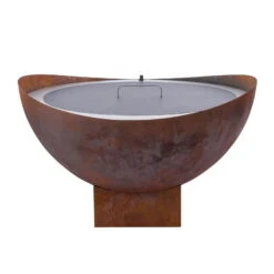 Feuerstelle 'Wave', Rost, Edelstahl, Ca. 100 X 55 X 100 Cm -Bestes Gartengeräte Geschäft 3920100768 Feuerstelle WAVE rost ca100x55x100cm 1 119657