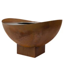 Feuerstelle 'Wave', Rost, Edelstahl, Ca. 100 X 55 X 100 Cm -Bestes Gartengeräte Geschäft 3920100768 Feuerstelle WAVE rost ca100x55x100cm 4 119658