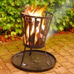 Bodenplatte Für Feuerkorb, Schwarz, Weichstahl, Ca. 50,3 X 50,3 X 3 Cm, 1,47 Kg -Bestes Gartengeräte Geschäft 3920150145 Bodenplatte Feuerkorb 1 113471