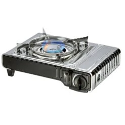 Kartuschenkocher 'Nelson', Oberfläche Edelstahl, 13 X 28 X 37 Cm -Bestes Gartengeräte Geschäft 3930300043 kartuschenkocher nelson detail flamme 121299