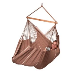 LA SIESTA Hängestuhl Lounger Habana Chocolate, Aus Bio-Baumwolle -Bestes Gartengeräte Geschäft 3940200258 Haengestuhl Lounger Habana chocolate BioBaumwolle 04 47090