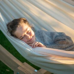 LA SIESTA Doppel-Hängematte Brisa, Vanilla, Outdoor Material, Bis 160 Kg, Wetterfest -Bestes Gartengeräte Geschäft 3940200279 Doppel Haengematte Brisa vanilla Outdoor Material 14 61113